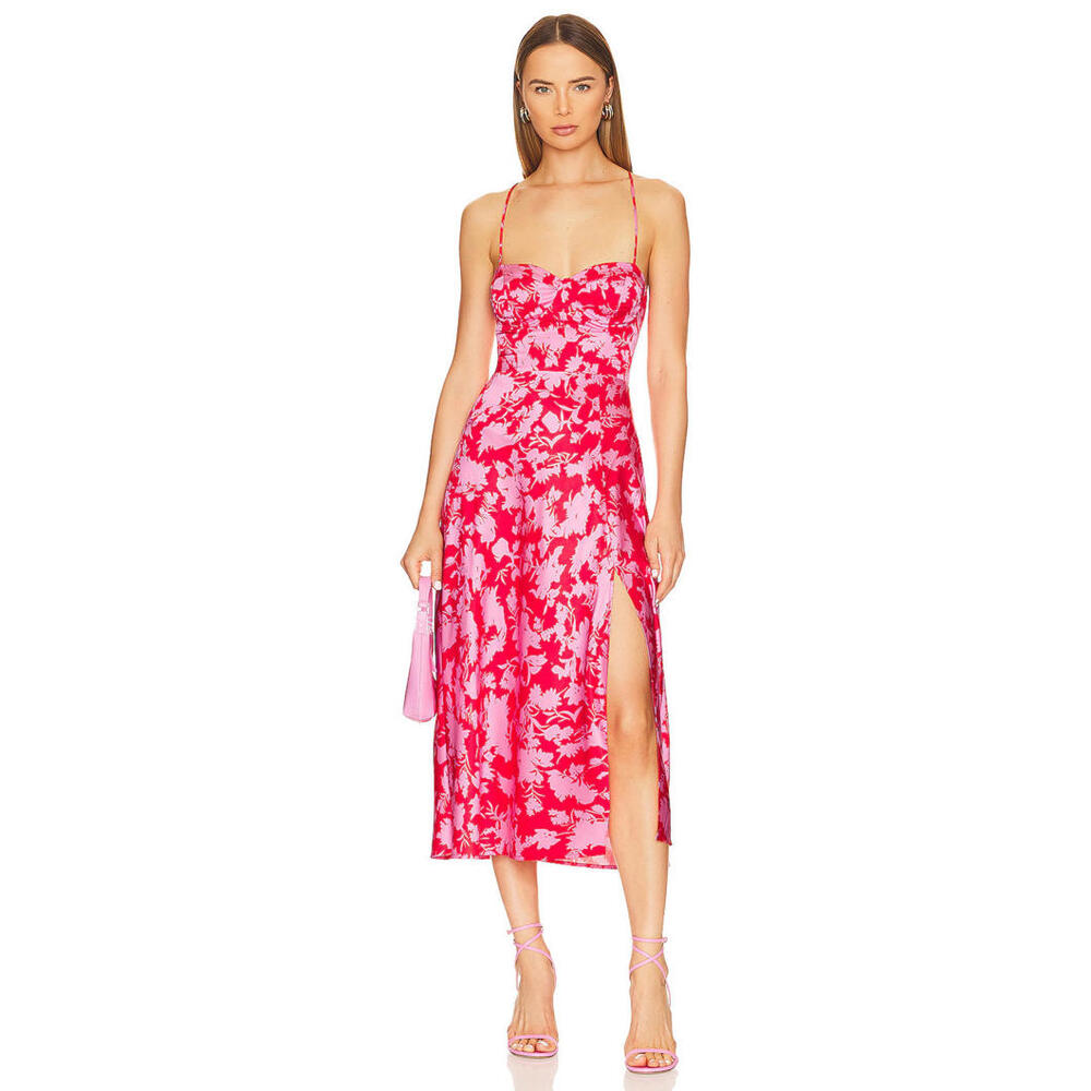 Revolve Red & Pink GALA dress  ASTR the Label size S New